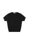 Cotton Knit T Shirt - Black
