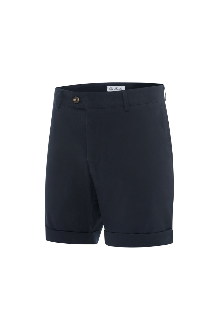 Cotton Shorts - Navy